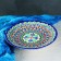 Plate of the Rishtan ceramics "Flowers", 22 cm, blue