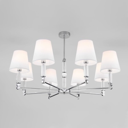Ceiling Lamp EUROSVET CONSO 60145/8, E14, 8x40W, 900x900x550 mm, chromium color