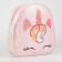 Baby backpack for girls with sparkles "unicorn", pink color