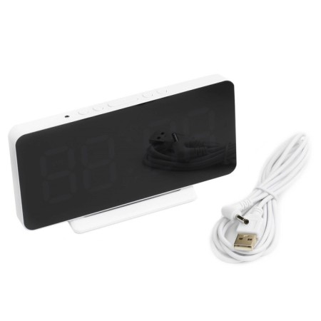Electronic desktop watches with an alarm clock, a calendar, a thermometer 15.1 x 1.3 x 7.5 cm-3