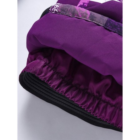 Ski costume for a girl, height 140 cm, purple color-10