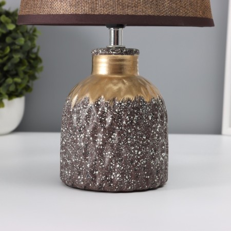 Table lamp "Ovation" 1he14 40W Coffee/gold 22x22x31cm-5