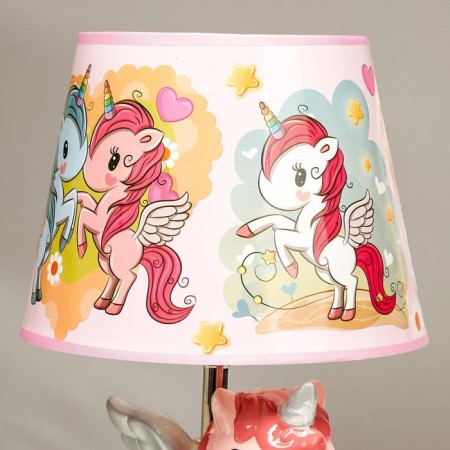 Table lamp "Unicorn" Pink E14 40W 220V 32x20x20 cm Risalux-3