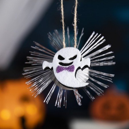 LED toy "Ghost" 10 cm, batteries AG13x3, glow of multi-1