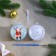 Christmas tree decoration for coloring "Fun" size: 8 cm; 2 pcs., Brush