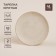 A set of ceramic sl home "vento", d = 28 cm, beige color