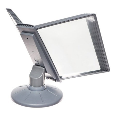 Demosystem of a desktop rotating on 10 panels A4 Calligrata, gray-5