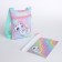 Gift set for the girl "Magic kitten", bag, pen, notebook