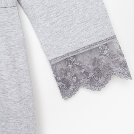 Female set (robe, shirt) KAFTAN, p. 44-46, gray-15