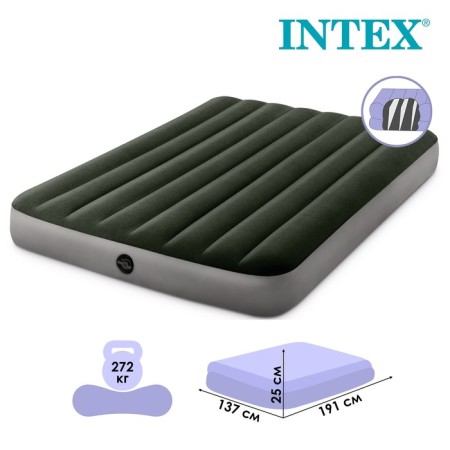 Matrax of inflatable Dura-Beam Full, 137 x 191 x 25 cm, 64108 Intex