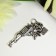 Decor for creativity Metal "Revolver with rose" silver 1.4x3 cm