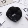 A roller with a mount and an elastic band for creating a bundle, 5x22.5 cm, black