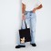 Corgi-shop bag, without lightning, without lining, black color