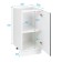 Floor cabinet 400 Helga, 400x500x824, white/olive software MDF