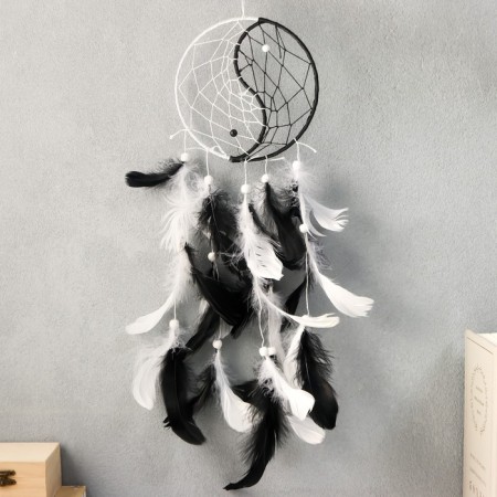 Yin-Yan Dreams Black and White Figs 44x15 cm