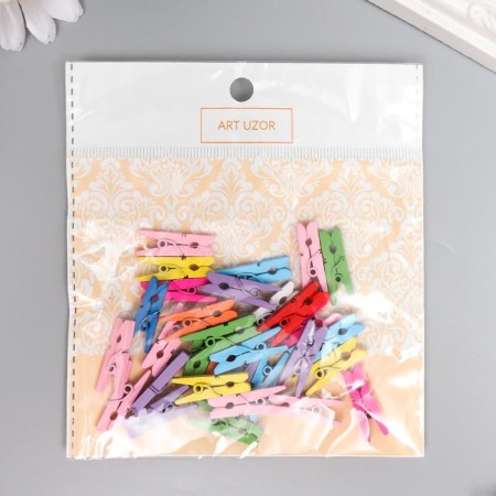 Decor for creativity wood "clothespin" 2.5 cm (set 30 pcs) 10.5x11.5 cm-4