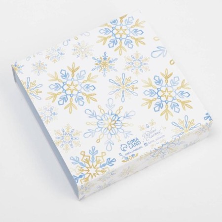Box for 9 sweets with “New Year” cells 14.5 x 14.5 x 3.5 cm, New Year-4