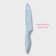 Knife ceramic shade "Single", blade 12.5 cm, blue color