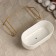 Bonsai pot on the stand, 17x8.5x5cm