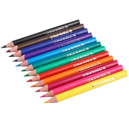Colored pencils in a tube, 12 colors, trihedral, puppy patrol-3