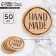 A set of business stickers Hand Made, 4 x 4 cm - 50 pcs.