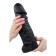 Phalloimitator, Super Gigant Despot LoveToy, PVC, Black Color, 28 cm