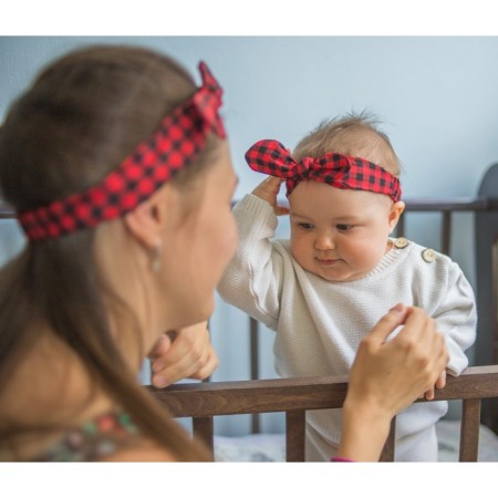 A set of dressings on the head for mom and daughter "Cell", 2 pcs.-5