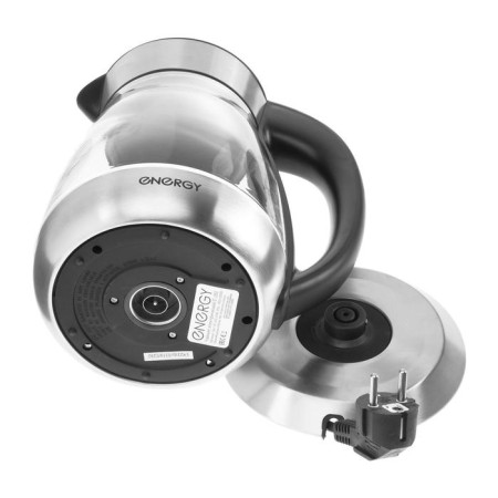Electric kettle Energy E-282, glass, 1.7 l, 2200 watts, silver-5