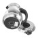 Electric kettle Energy E-282, glass, 1.7 l, 2200 watts, silver