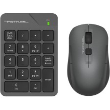 Числовой блок + мышь A4Tech Fstyler FG1600C Air клав:серый мышь:серый USB беспроводная slim   102943