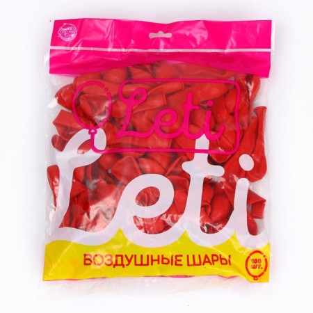 Shar Latex 5 "Makarun", set of 100 pcs., Water bombs, red color-1