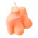 Candle Pecado BDSM "Women's Silhouette", Orange color, 49 g