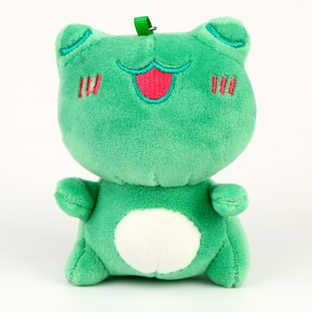 Soft toy "Frog" on the key fob, 11 cm, color mix-1