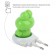 Non-light nightlight NN-608-SW-GR in a socket with a switch, color is green