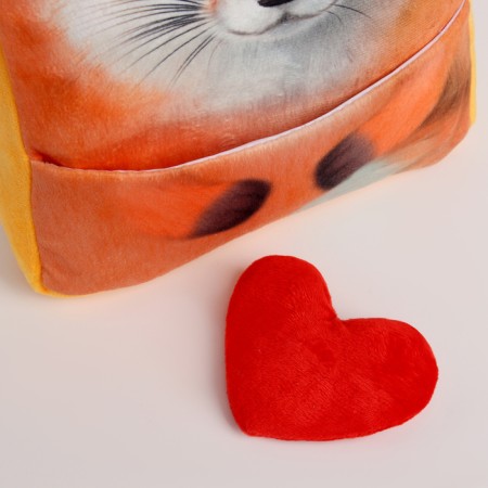 Baby backpack for a girl "Fox" with a heart-4