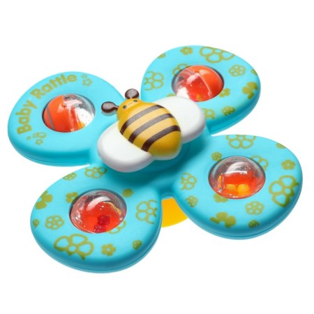 A set of bath toys “Spinners. Butterflies ", 3 pcs, on a suction cup, crush me-3