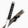 Souvenir weapon "Katana", black scabbard with patterns in the form of a dragon, 70 cm