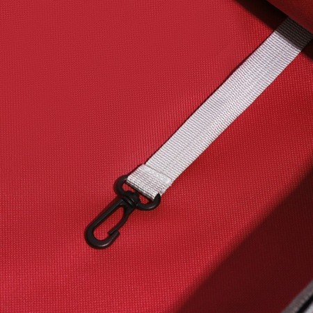 The backpack for carrying animals is transparent, 31 x 28 x 42 cm, red-8