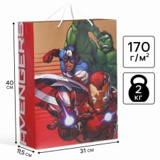 Package gift craft, 40x31x11.5 cm, Avengers