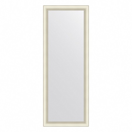 EvoForm mirror in the baguette frame, 60 mm, 54x144 cm, white color with silver