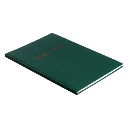 Book of accounting, 96 sheets, boumvinyl cover, offset block, cell, green color-1