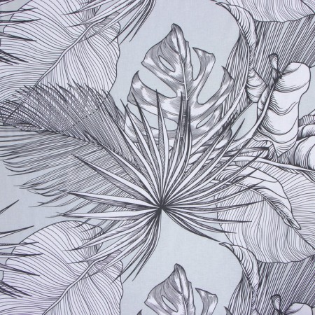 Glass Electric Glass Gray Tropics, 160x200x25 cm, 100% cotton, Poplin-1
