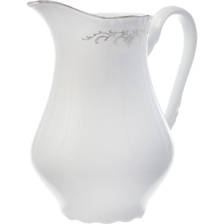 High Constance milkman, decor "Gray ornament, platinum layout", 850 ml
