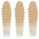 Hollywood Africolocons, 60 cm, 270 gr, the color is warm blond/white HKB613A/60 (Catherine)