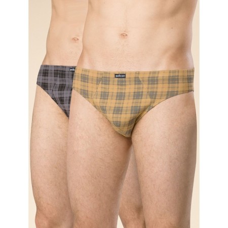 Men's panties, size 50, black color, ocher, 2 pcs