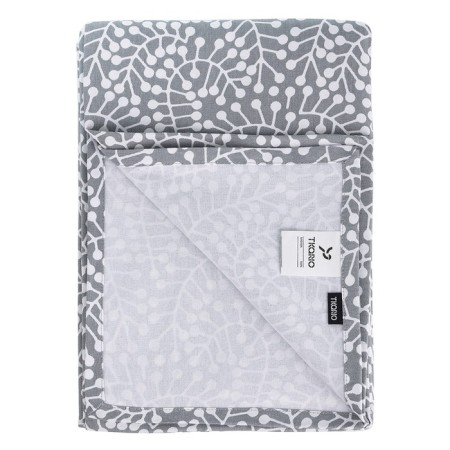 Gray tablecloth with a print Scandinavian Touch, 170x170 cm-3