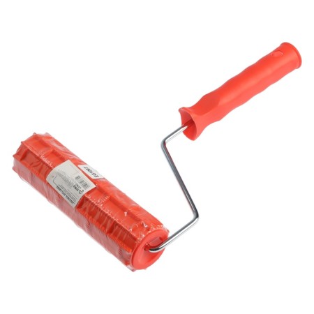 Decorative tundra roller, rubber, "bricks", handle d = 6 mm, 180 mm-8