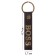 Leather keychain for a car key, strap, genuine leather, brown, boss
