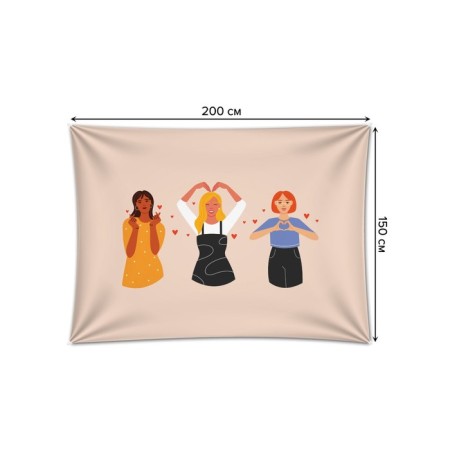 Decorative panel with photo printing "Recognition of love", horizontal, size 150x200 cm-1