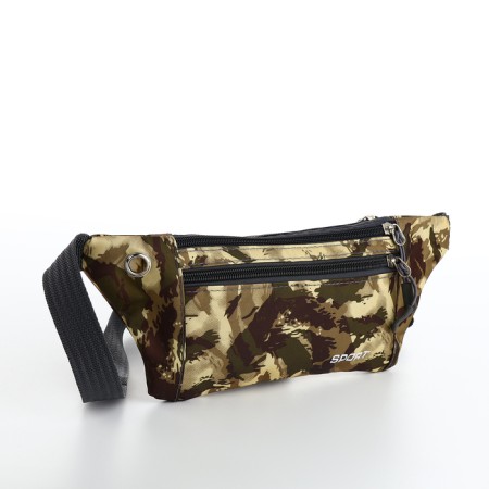 Waist bag 30*1.5*10 cm, lightning department, 2 n/pocket, beige